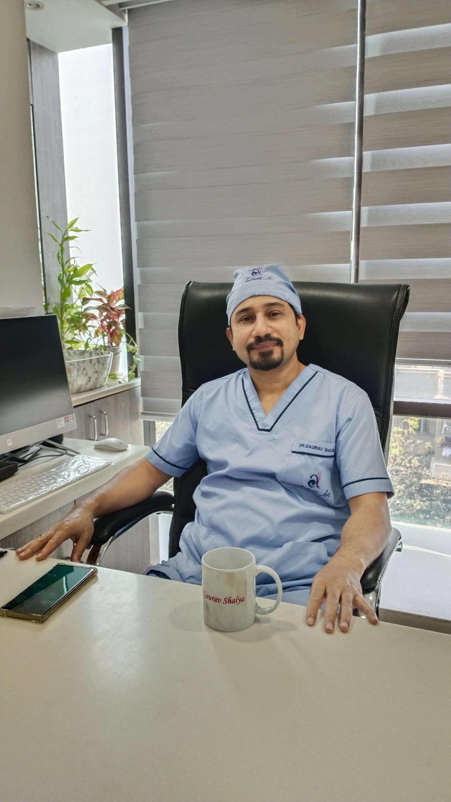 dr gaurav shalya photos in consulting room